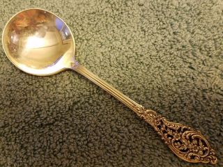 Reed & Barton Sterling Silver Florentine Lace 6 1/4 " Round Cream Soup Spoon
