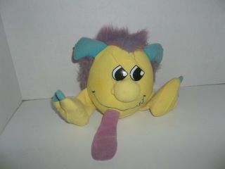 Vintage 1986 Matchbox Monsters Yellow Razzcals Plush 6 " Tall