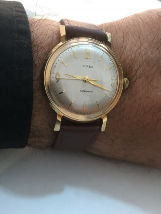 Vintage Timex Mechanical Men Wristwatch Made In Great Britain