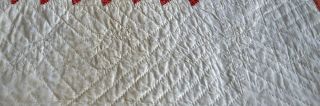 Antique Hand Stitched Folky Tulip Applique Quilt Dated 1826 6