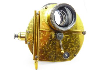 Antique Unknown Brass Shutter W Lens Scarce 4124