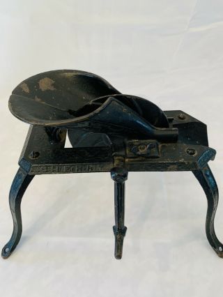 Antique Vintage Cast Iron 4 Leg Spider Cherry Stoner Pitter Table Top Primitive