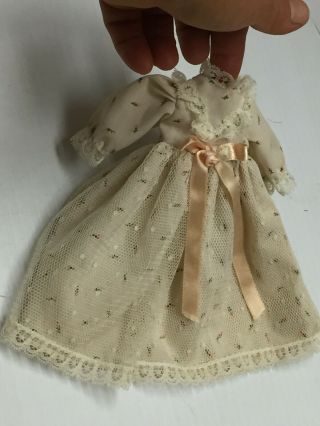 Vintage miniature Doll Clothes Cotton Dress for German - French,  China Doll for 8 