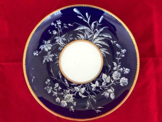 Fine Antique Minton / Moore Pat Sur Pat Porcelain Sandwich Plate.