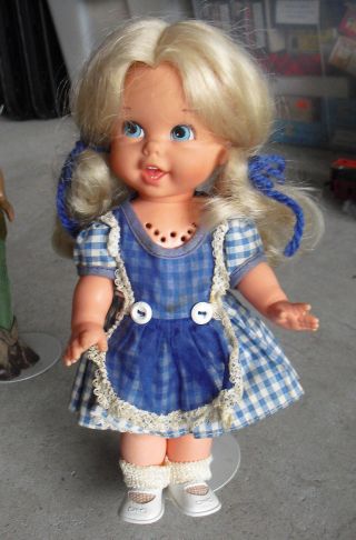 Vintage 1967 Mattel Talking Blonde Girl Character Doll 10 " Tall