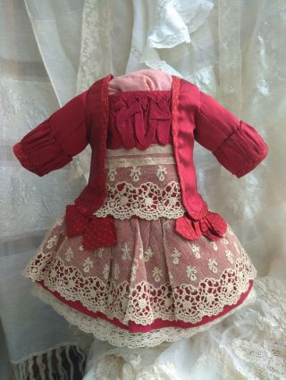 Antique Doll Dress,  German French Bebe Doll