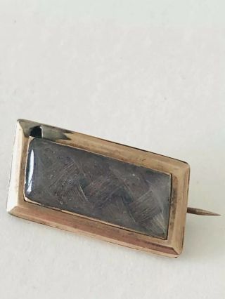 Antique Georgian 15ct Gold Mourning Brooch