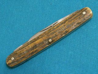 Rare Antique Joseph Rodgers Sheffield Stag Pen Knife Knives Vintage Pocket Old