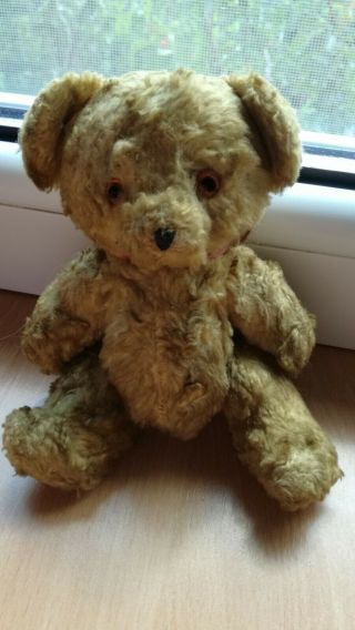 Vintage Teddy Bear Plush Toy Doll PlÜschtier Hunde Hard Stuffed Spielzeug Animal