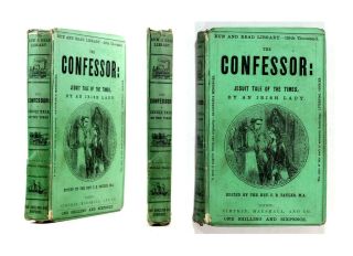 1855 Old Antique 19th Century Yellowback The Confessor A Jesuit Tale Run Read