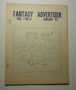Fantasy Advertiser 6 Fanzine Jan 1947 Science Fiction Adzine Sam Moskowitz