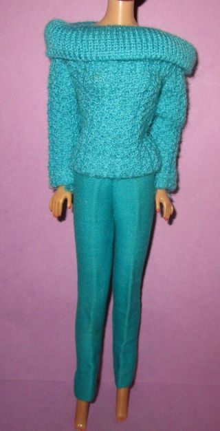 Barbie Vintage 1960s Fashion Sporting Casuals Pants Sweater Outfit 1671