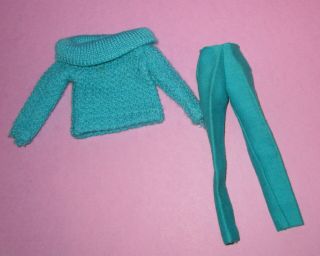Barbie Vintage 1960s Fashion Sporting Casuals Pants Sweater Outfit 1671 6