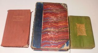 3 X Antique Books The Poetical Of Henry Wadsworth Longfellow,  Hiawatha