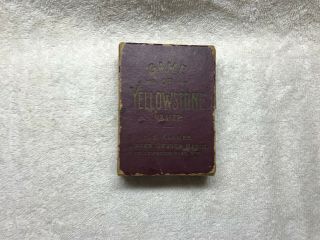 Fireside Card Game Co.  : " Yellowstone " _ 1122_1897 Rare Antique Card Set
