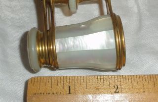 Lemaire Paris French Antique Mother Of Pearl Brass Theater Opera Glasses w/Case 7