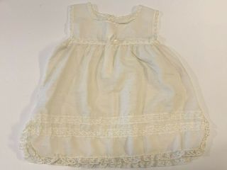 Vintage Doll Dress Slip 13 " Long For Small Bisque French German Doll Sheer G69