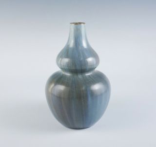 Antique Early 20th Century Art Nouveau Ashby Guild Compound Curve Gourd Vases