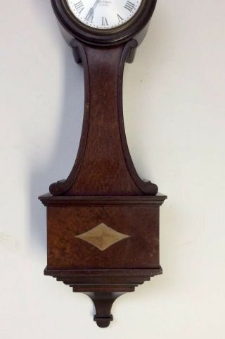 Antique Seth Thomas Wooden Banjo Clock 2