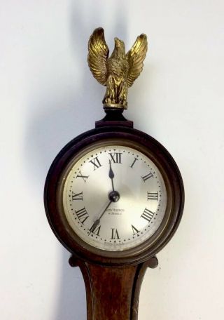 Antique Seth Thomas Wooden Banjo Clock 3
