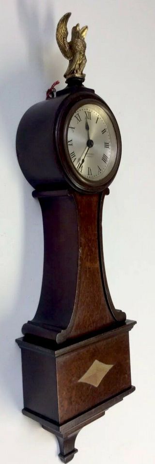 Antique Seth Thomas Wooden Banjo Clock 4