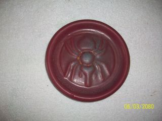 Antique Van Briggle Art Pottery Mulberry Spider Pattern Trivet / Coaster 623