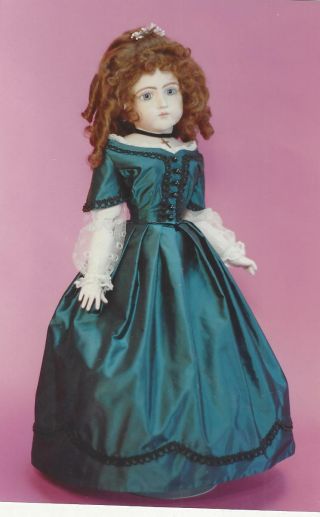 20&22&24 " Antique French Fashion Lady Doll@1856 Dress/lace Trim Underwear Pattern