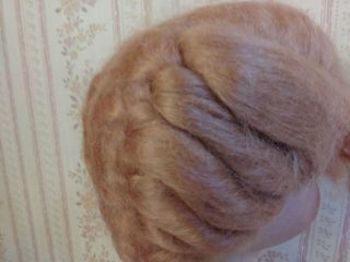 Vintage Doll Wig Size 13 - 14 Strawberry Blonde Mohair 2