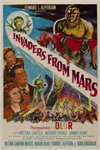 Invaders From Mars Vintage Movie Poster Fantasy Thriller Sci - Fi 24x36