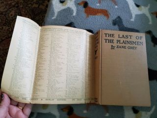 ZANE GREY,  THE LAST OF THE PLAINSMEN 2nd Edition - Antique book 1911 3