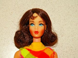 Barbie: Vintage Brunette Marlo Flip Tnt Barbie Doll W/toe Polish