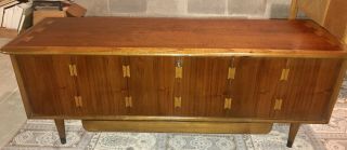 Vintage Mid Century Modern Lane Acclaim Footed Chest Or Coffee Table