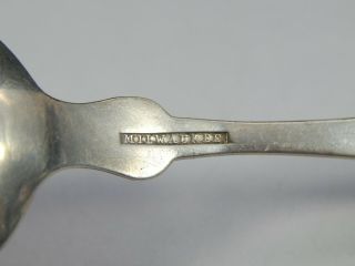 Antique American Coin Silver Spoon Stamped A.  Kirby Milwaukee Monogram 19th C