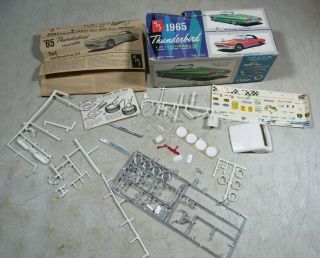 Vintage 1965 Amt Thunderbird George Barris Model Box & Parts