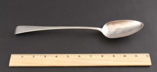 Early - 19thc Antique 1805 Richard Crossley English Sterling Silver Stuffing Spoon