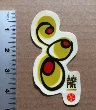 Vintage Duane Pitre Green Olive Alien Workshop Skateboard Sticker Rare AWS 2