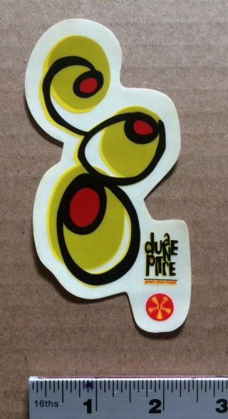 Vintage Duane Pitre Green Olive Alien Workshop Skateboard Sticker Rare AWS 3