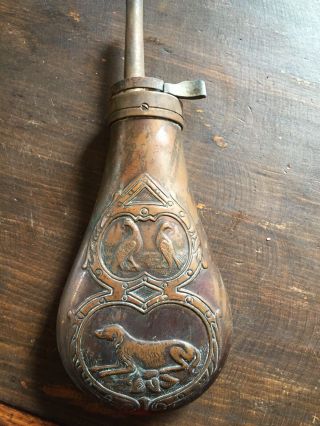 Antique Copper Black Powder Flask