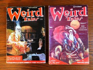 Weird Tales,  May,  September 1950,  51,  Robert Bloch,  Seabury Quinn,  Isaac Asimov