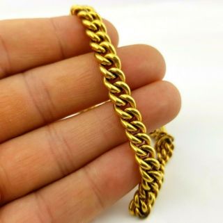 Antique Rolled Gold ' SP&S ' Graduated Albert Watch Chain 3