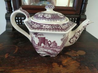 Antique/vintage Sadler Brigadoon Purple Teapot Made In England