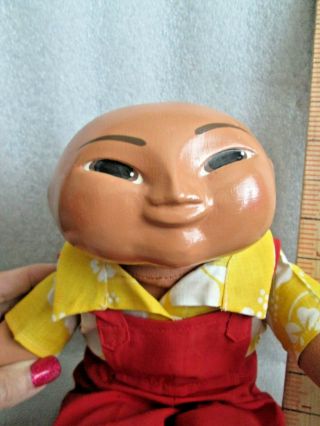 TARO PATCH VINTAGE ORIENTAL BOY DOLL.  PRE OWNED AND ADORABLE 5