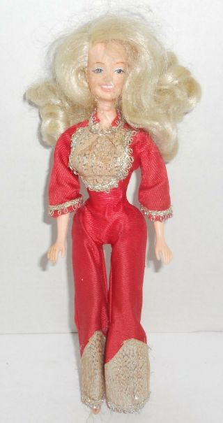 Vintage 1978 Goldberger Eg Dolly Parton Doll W/jumpsuit Country Western Singer