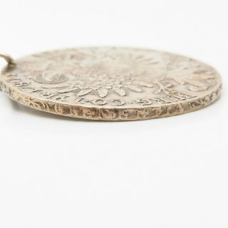 850 Silver Antique Georgian Austria Maria Theresa Thaler Coin Pendant 6