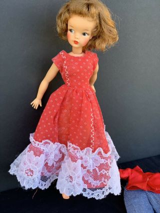 1960 ' s Vintage Ideal Tammy doll BS - 12 3 High Color Paint Full Brown Hair VGC 2
