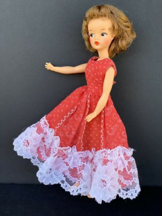 1960 ' s Vintage Ideal Tammy doll BS - 12 3 High Color Paint Full Brown Hair VGC 3