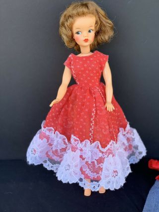 1960 ' s Vintage Ideal Tammy doll BS - 12 3 High Color Paint Full Brown Hair VGC 5