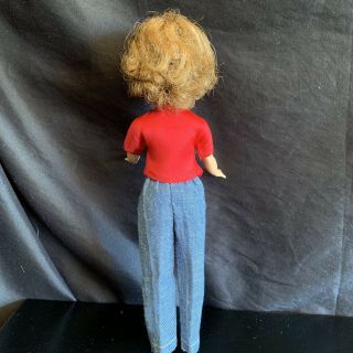 1960 ' s Vintage Ideal Tammy doll BS - 12 3 High Color Paint Full Brown Hair VGC 7