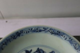 Chinese blue white Flower Porcelain Plate 3