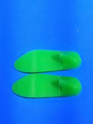 RARE Barbie / Francie Doll Green Cut Out Heels Vintage 1960 ' s 4